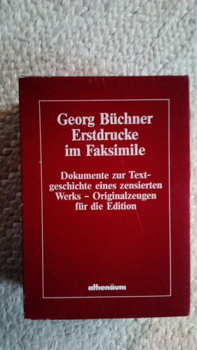 Georg büchner erstdrucke in - erstdrucke,