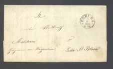 Thurn taxis 1863 faltbrief - &,