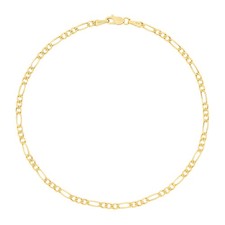 Echt 10K Gelbgold 2.5mm Figaro