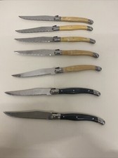 7 x Laguiole Messer Set Küchenmesser Steakmesser Brotzeit Messer