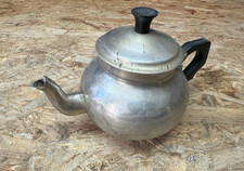 Vintage Teekanne indisch Aluminium Bakelitgriff 50er/60er