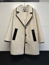 DKNY Klassischer Mantel Vanilla Creme Weiß S/36