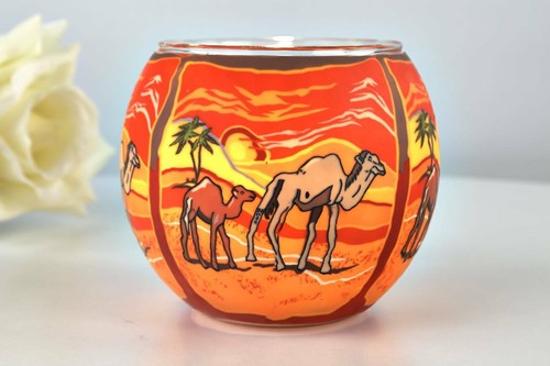 Leuchtglas 21119 kamel ø11cm - leuchtglas,