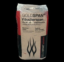 Goldspan smoke Räucherspan 15 kg Rauchspäne 0,4-1 mm B 5/10 Räuchermehl räuchern