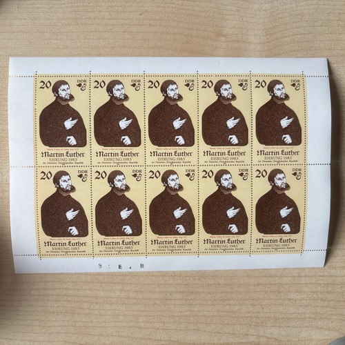 10er bogen briefmarken ddr - briefmarken,