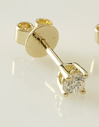 585 gold brillant ohrstecker - 585,