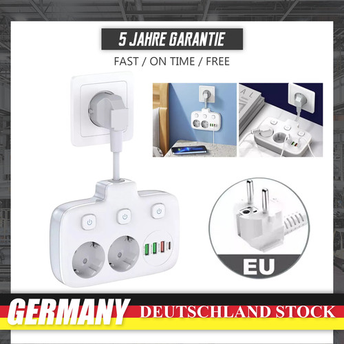 Steckdosenleiste einzeln - eu,