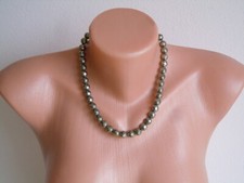 925 Silber Kugel Kette Pyrit