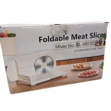 YASHE Elektrischer Faltbarer Allesschneider 180W Brotschneidemaschine 17 Cm