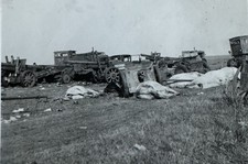 Ost Front Foto schwere Technik Kriegsschrott Tank Flak Wehrmacht 2.WK