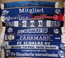 FC Schalke 04 Schale Fanschal Set Stadion Winterschal S04 Konvolut  - 8 Teile