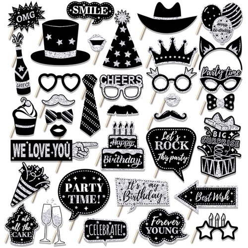 Photo booth props 36pcs - props,,