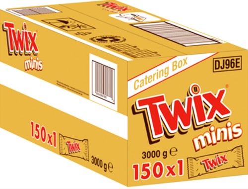 Twix mini 150 stück einzeln - twix, mini,