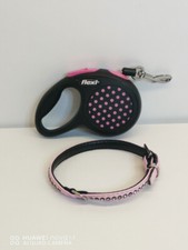 ***TOP***flexi Classic XSI Glitzer Design  Hundeleine 3 Meter und Leder Halsband