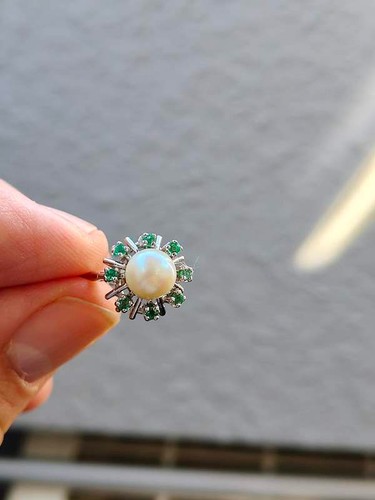 585 gold ring mit akoya - gold, akoya-perle