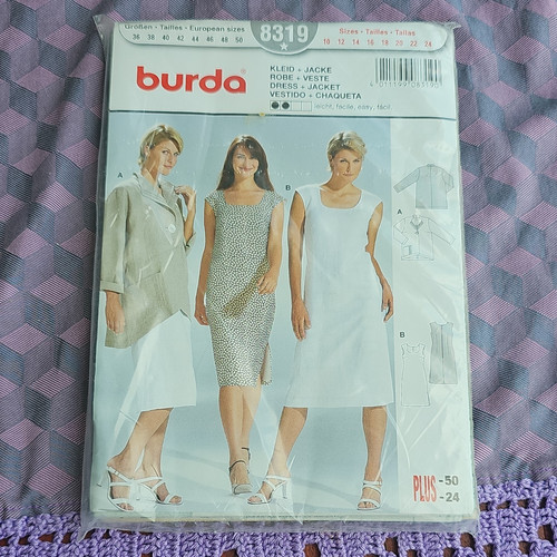 Burda schnittmuster 8319 damen - burda,