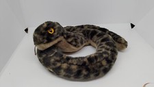 Vintage Stofftier von Sigikid Schlange braun schwarz ca. 77cm lang