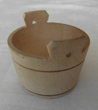 Waschzuber aus Holz Miniatur