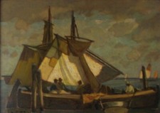 Ludwig Dill - Abend in der
