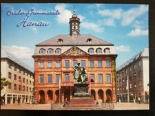 Postkarte a n.g. Hanau Rathaus