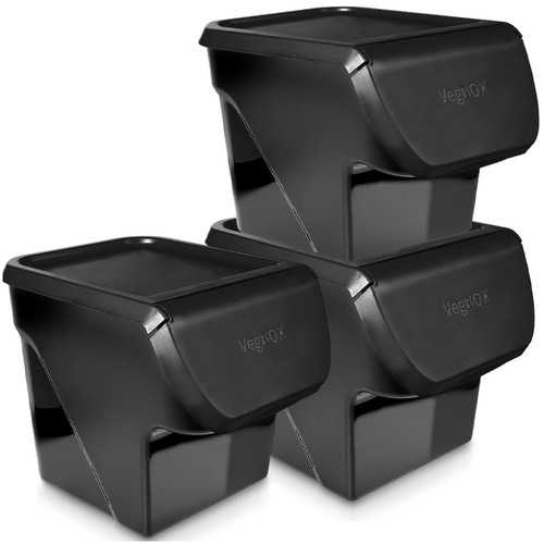 Aufbewahrungsbox schwarz 13l - schwarz,