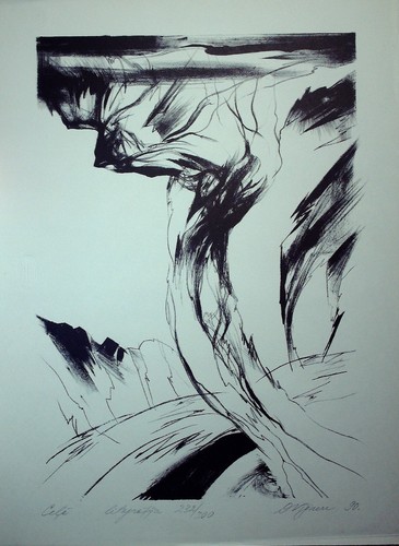 Lithographie handsigniert - -,