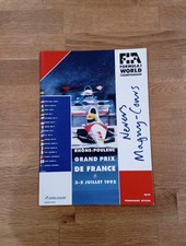 Programmheft Rhône-Poulenc Grand Prix De France Nevers Magny Cours Formel 1 1992