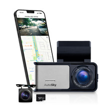 AutoSky 4K Dash Cam with Rear