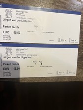 Tickets jürgen von - 2,,