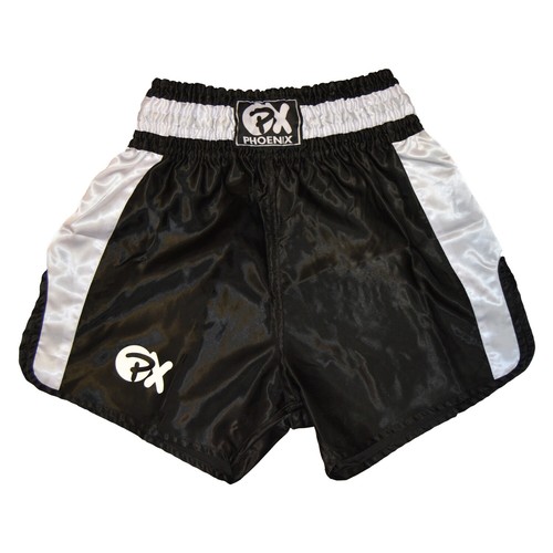 Thai shorts schwarz weiß - shorts, schwarz-weiß
