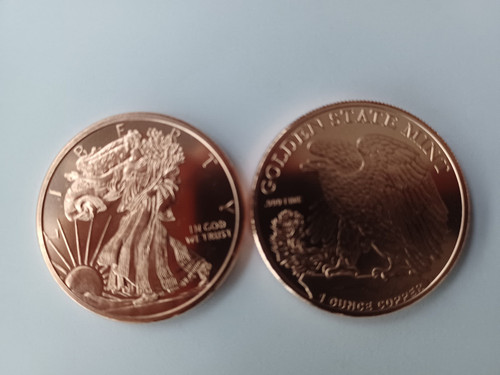 Kupfermünze unze - 1, oz-unze