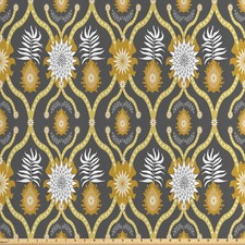 Herbst-Damast Satin Stoff als