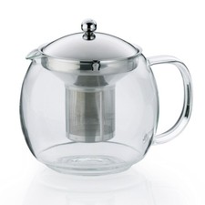 KELA Teekanne CYLON aus Glas mit Deckel und Siebeinsatz aus Edelstahl 1,5 Liter