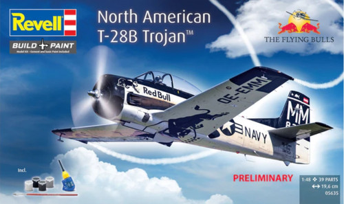 Revell flying bulls - bulls, t-28b