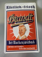 Brandt Zwieback Blechschild