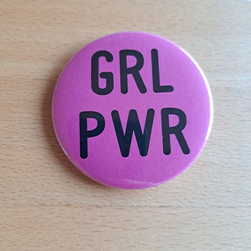 Spruch button grl pwr girl - spruch,