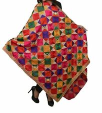 Damen Dupatta Chiffon Phulkari