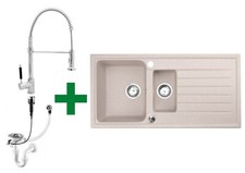 Granitspüle 100x50 cm +