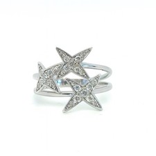 Mauboussin Damenring „Star for Ever“ – 18K (750) Weißgold mit Diamanten – Gr. 53