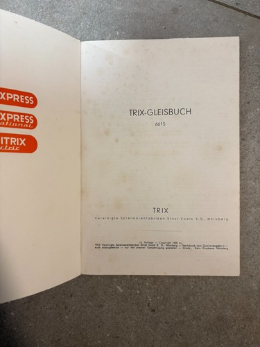Trix gleisbuch 6615 katalog - trix,
