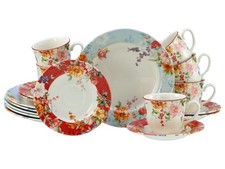 CreaTable 24487 Crimson 18-tlg Geschirrset Kaffeeservice Kaffeegeschirr 