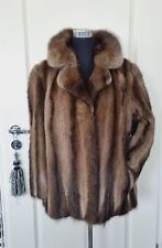 Luxus Pur Damen Nerz Jacke Echt Fell Pelz Gr. M / L 38 / 40 braun