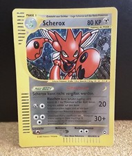 Pokemon Aquapolis SCHEROX H21/H32 Holo Rare sehr selten deutsch von 2003