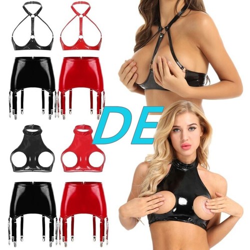 Damen wetlook leder lack - wetlook,