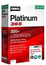 Nero Platinum 365 Download 1 PC Jahreslizenz Windows ESD-Key per eMail Versand