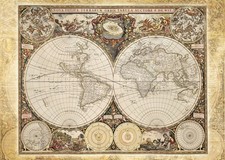 Historische weltkarte puzzle - historische, weltkarte.