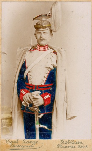 Cdv foto soldat - foto,