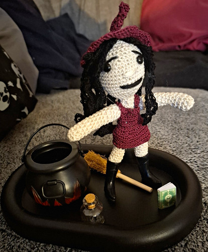Handgehäkelte hexen puppe - handgehäkelte, hexen-puppe