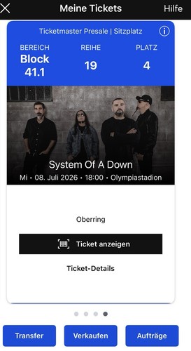 System down ticket - of, a