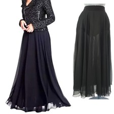 Vintage Maxi Rock schwarz